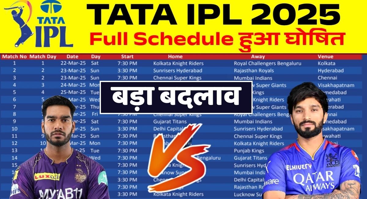 ipl schedule 2025 team squad